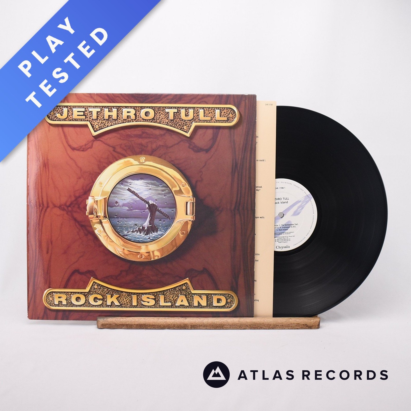 Jethro Tull Rock Island LP Album Vinyl Record 1989 CHR 1708 Chrysalis - NM/EX