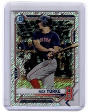 2021 Bowman Chrome Nick Yorke Prospects Shimmer Refractor Boston Red Sox