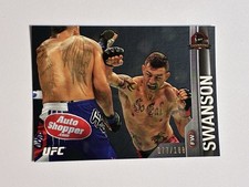 2015 Topps UFC Champions Cub Swanson 77/188 Black Parallel Card #43