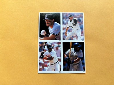 U Pick - 1993 Red Foley 4 Player Sticker Sheets