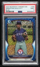 2023 Bowman Chrome Mega Box Blue Mojo Refractor Sebastian Walcott PSA 9 MINT sc8