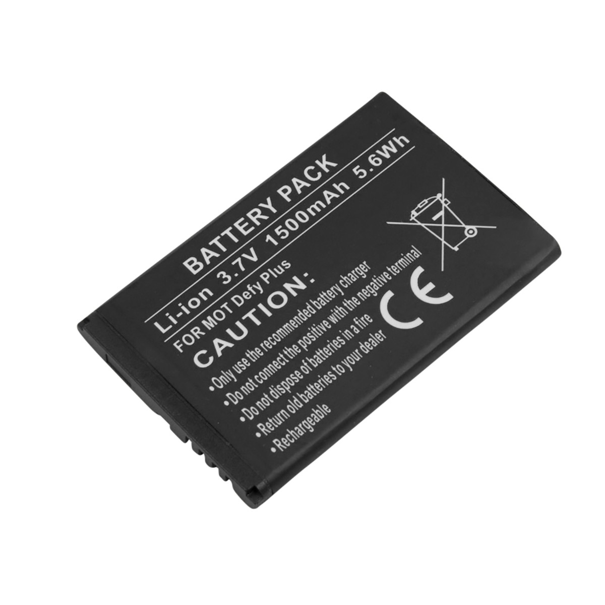 Batterie Defy Plus Li-Ion 3.7V 1500mAh de remplacement haute performance pour smartphone