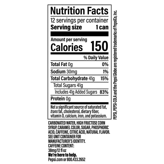 Pepsi Cola Soda Pop, 12 fl oz, 12 pack Cans - Free Shipping