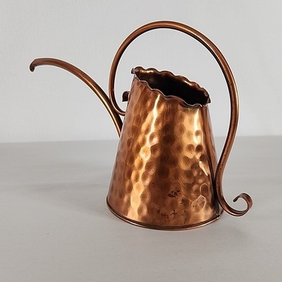 Vintage Gregorian Copper Watering Can #97 Hand Hammered Signed Pitcher USA Pot