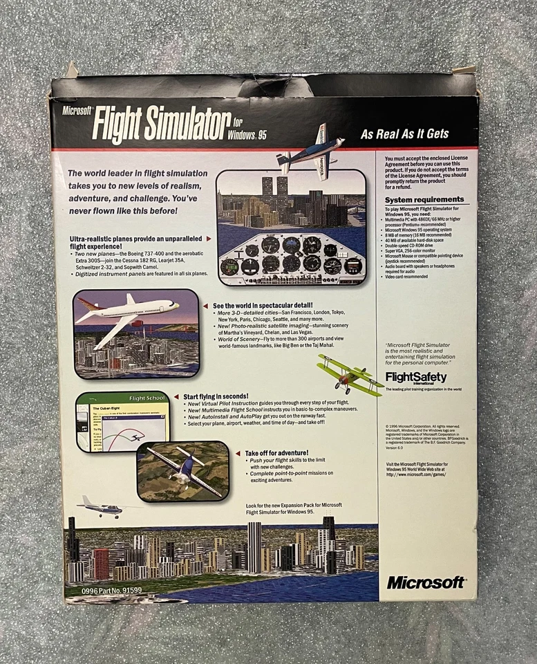Microsoft Flight Simulator For Windows 95 Version 6.0 - Image 2 of 4