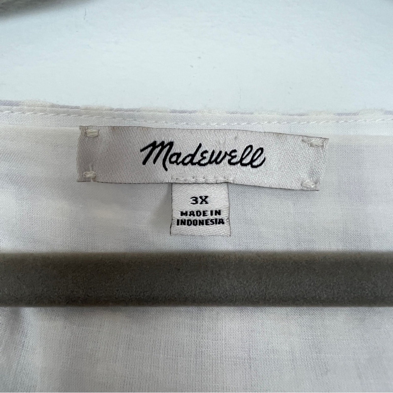 Madewell Patchwork Gingham Button-Front Tiered Mi… - image 9