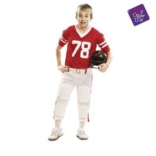 My Other Me – Rugby Player Costume for Child, Red (viving Costumes) 3-4 años red