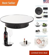 Professional Motorized Display Stand - 7.87" Rotating Design for Jewelry  Cakes