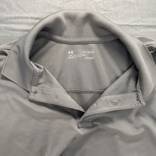 Under Armour Polo Shirt Mens XL Gray Stretch The Performance Polo Golf Logo
