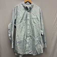 Paul Fredrick Men  s Button-Down Dress Shirt Long Sleeve Non-Iron 17.5  34 L8
