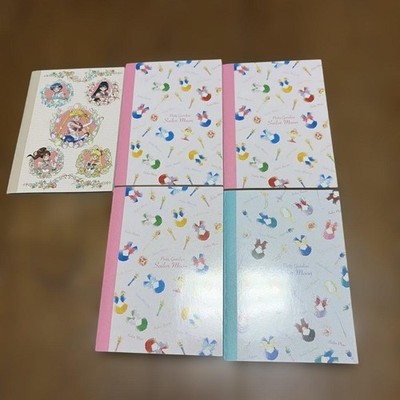 Sailor Moon Memo Book Set 5 Unused Character Stationery Japan