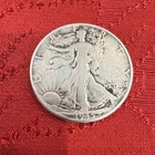 1945 Liberty Walking Half Dollar Silver 50C Coin Circulated Business Strike