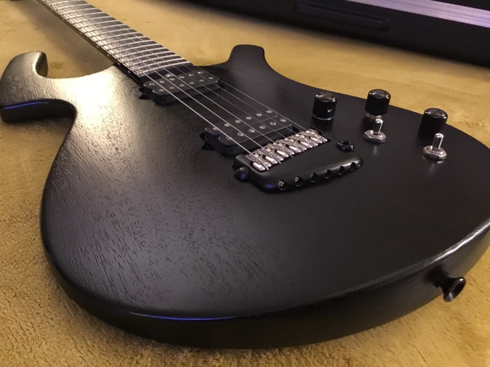 Parker Nitefly M Guitar - HH + Piezo Rare Black Finish w/ Parker Hardshell Case  - Image 2 of 4