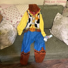 Disney Pixar Toy Story Woody Pajamas One Piece Sleeper Hooded Child Size 6/7 NWT