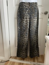 Nicole Miller Size 2 Leopard Pants