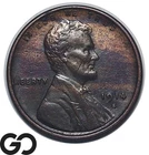 1914-S Lincoln Cent Wheat Penny, Better Date, Choice Unc+