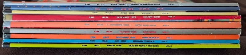 Lot of 9 PSM 100% Independent PlayStation Magazine 1998 x6, 1999 x2, 2000 x1