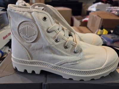 Palladium Pampa Hi Star White 92352-116-M Women's Size 7.5