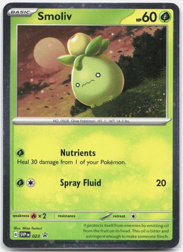 Pokemon Smoliv 023 NM Holo P Scarlet & Violet Promo