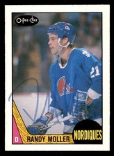 1987 OPC O-Pee-Chee Hockey #251 Randy Moller Signed Autograph (no COA) *d6