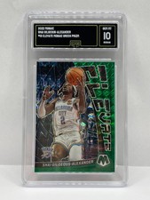 2022-23 Panini Mosaic - Elevate Shai Gilgeous-Alexander #13 Green Prizm GMA 10