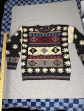 Vintage The Woolrich Woman 100 Wool Christmas Sweater Size L