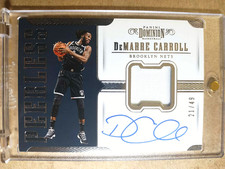 2017-18 DeMarre Carroll Panini Dominion Peerless Autograph Jersey/Patch /49🔥🔥