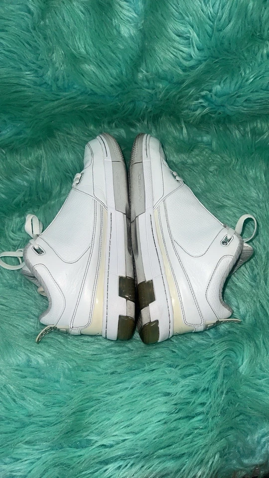 Редкие Nike 2008 Air Jordan Ol школа 2 низкий мужской размер 10 - белый металлик серебро - Изображение 4 из 4