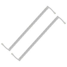 2 Pack 6.6 Feet Coiled 1.3 Feet Phone Cord for Landline, Light Gray