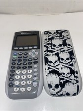 Texas Instruments TI-84+ Silver Edition Graphing Calculator with Skulls  Cover
