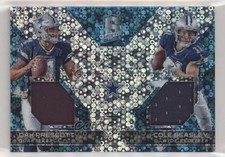 2017 Panini Spectra Neon Blue Prizm 76/99 Cole Beasley Dak Prescott #28 0a17