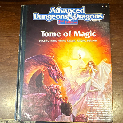 TSR Advanced Dungeons & Dragons 2nd Ed Tome of Magic Accessory 2121 1991