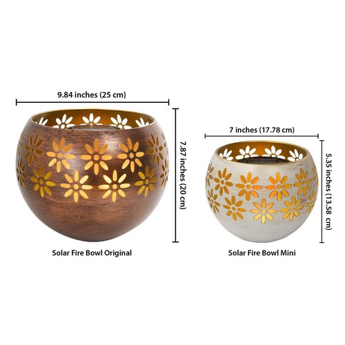 5.4" (2-Pack) Outdoor Waterproof Solar Lanterns - Metal Porch Lights with Fli... - Picture 7 of 7