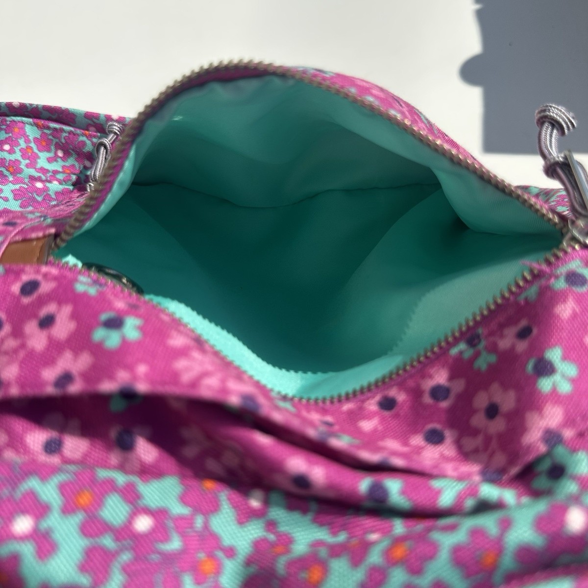 VERA BRADLEY Lighten Up Backpack Ditsy Dot Floral Pink Teal School Travel 91Q-oBs_2BNfL.jpg?v=1579716188 main image 3