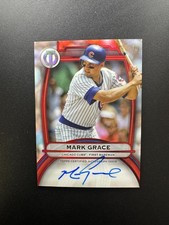  Mark Grace Auto 2025 Topps Tribute Red Auto 8/10 #TA-MG (AU)