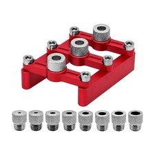Selbstzentrierende D&uuml;belbohrlehre Aus Eloxiertem Aluminium, Ge&auml;tzte