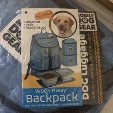 Mobile Dog Gear Week Away Backpack Pet Travel Bag Hiking Brand New