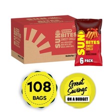 Sunbites Snacks Sun Ripened Sweet Chilli Multipack Crisps 108 x 25g