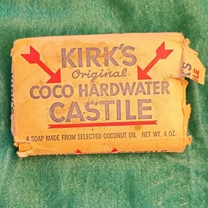 Kirk's Original Coco Hardwater Castile Soap Bar 4 oz Coconut Oil Tan Rect