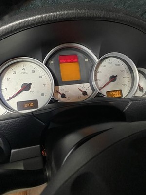 Porsche Cayenne 05-06 White Faced Instrument Cluster Set