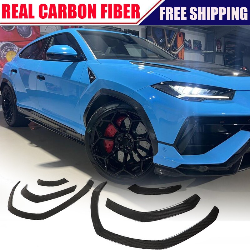 REAL CARBON Wheel Eyebrow Fender Flare Arch Trim For Lamborghini Urus 2018-2023