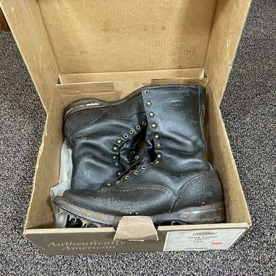 Wesco Stock Timber Boots 1912SI Mens 12E Caulks 12'' Lace-to-toe *read desc*