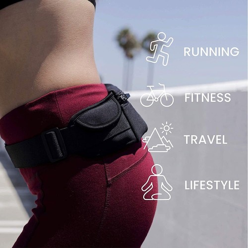 Running Belt Waist Pack Sport Fanny Bag Jogging Adjustable Phone Pouch Men Women - Picture 3 of 9