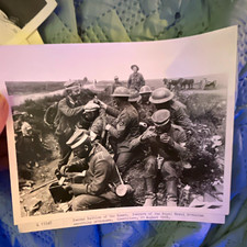 WWI Military Black White Photo Lot, Captioned Soldiers Artillery. Over 20