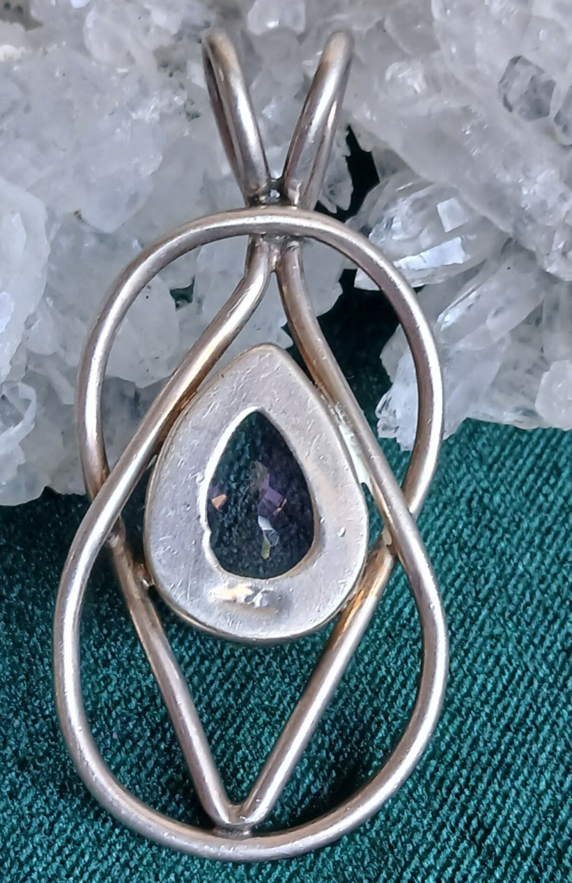 Sterling Amethyst Statement Pendant - image 6