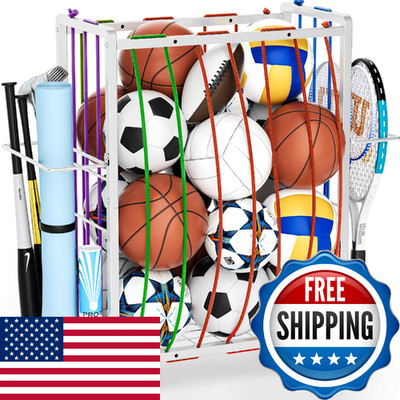 Duduxi Rolling Sports Ball Storage Cart Large Capacity Sports Equipment