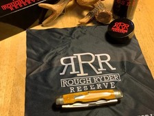 Rough Ryder Reserve Tobacco Smooth Bone Congress 3 5/8" Pocket Knife RRR051