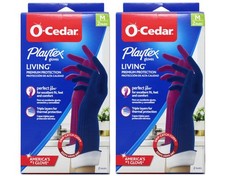 Playtex Living Gloves, Reusable Cleaning Gloves, Size Medium, 2 Pairs - 2 Pack