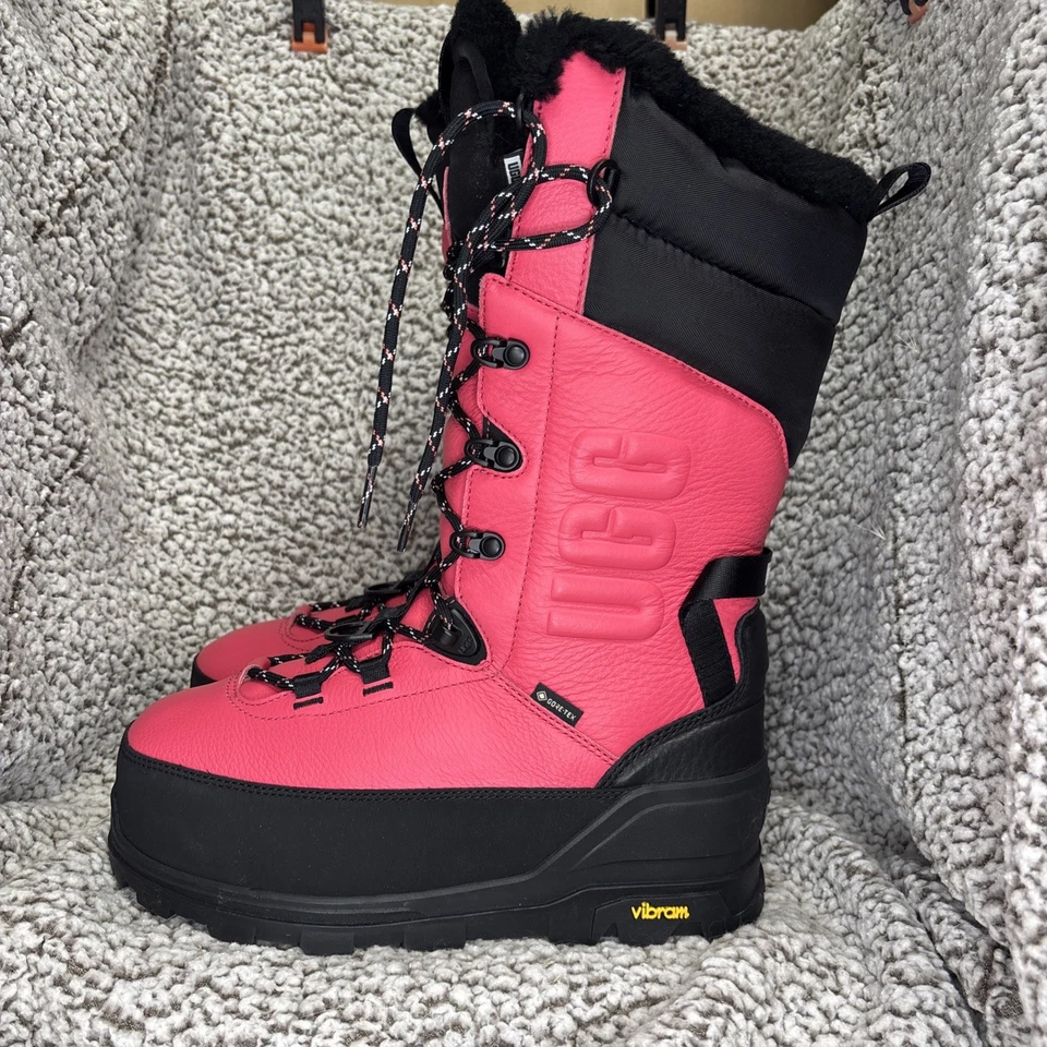 Bota UGG Shasta Alta Rosa Brillante Todo Género Gore-Tex Talla 6 Hombres, Mujeres 7 Foto 2 de 4
