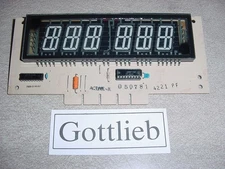 Gottlieb Pinball, 6 Digit Display, Very Nice, Squared off Glass, Shipped Safe!